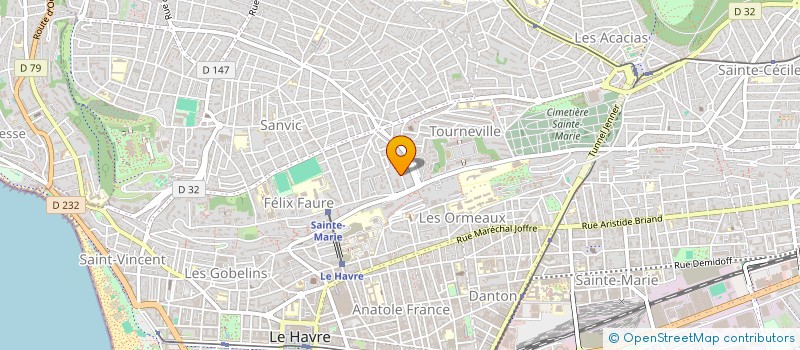 localisation de l'entreprise SCI COMEDVETING à LE HAVRE