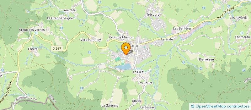 localisation de l'entreprise SCI COMEGO  MATOUR