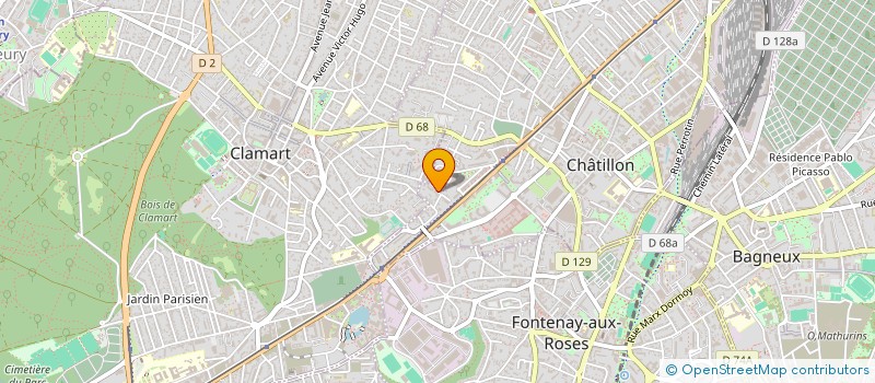 localisation de l'entreprise SCI COMELENGA  CHATILLON