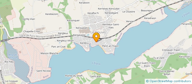 localisation de l'entreprise SCI COMEPI  GUIPAVAS