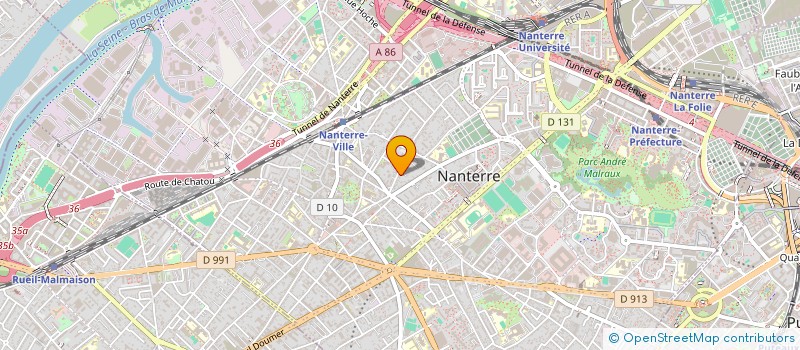 localisation de l'entreprise SCI COMERRE-GOUPIL  NANTERRE