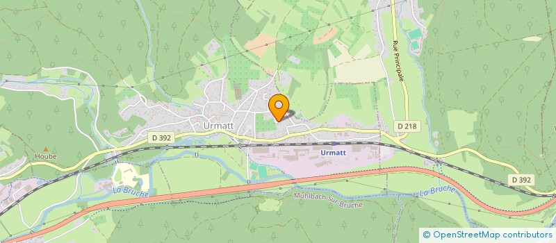 localisation de l'entreprise SCI COMET67  URMATT