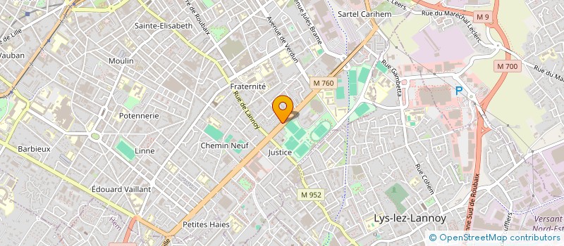 localisation de l'entreprise SCI COMETE  ROUBAIX