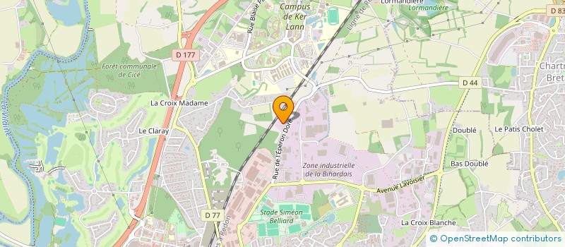localisation de l'entreprise SCI COMETE  BRUZ