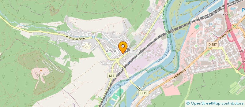 localisation de l'entreprise SCI COMETE  ARS-SUR-MOSELLE