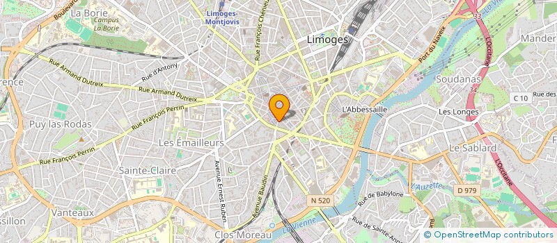 localisation de l'entreprise SCI COMI à LIMOGES