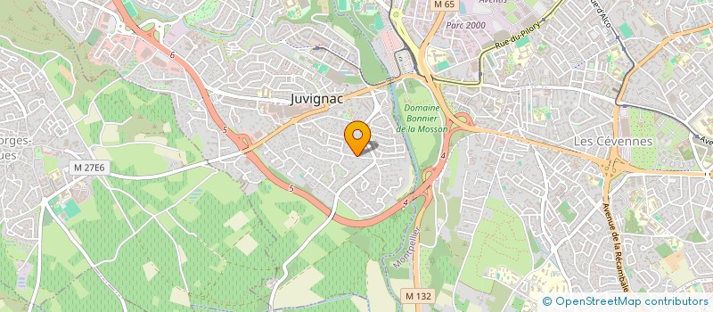 localisation de l'entreprise SCI COMINVES  JUVIGNAC