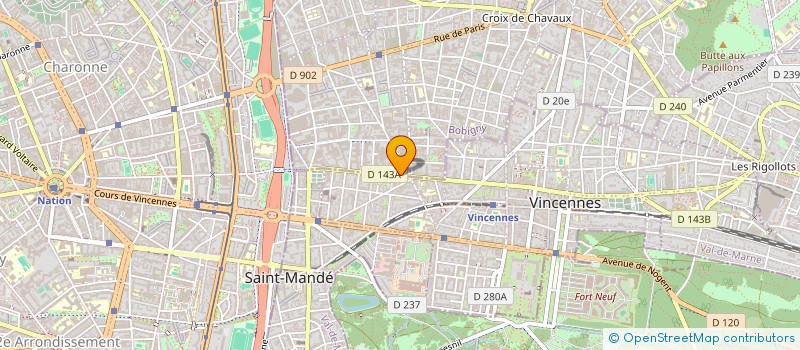 localisation de l'entreprise SCI COMIRA à MONTREUIL