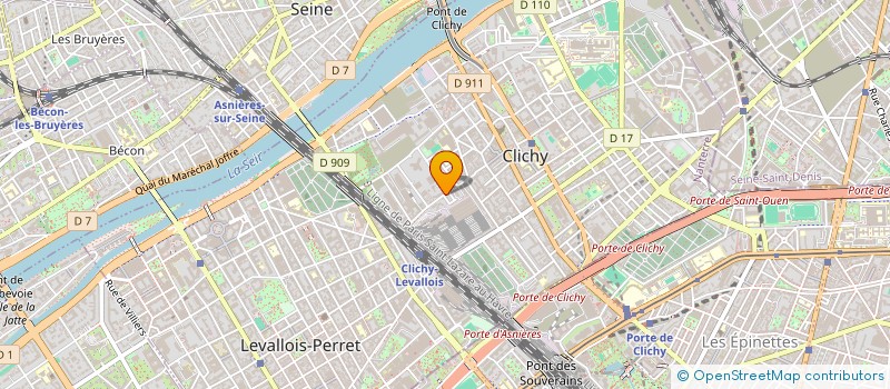 localisation de l'entreprise SCI COMMANDANT ARNOULD à CLICHY