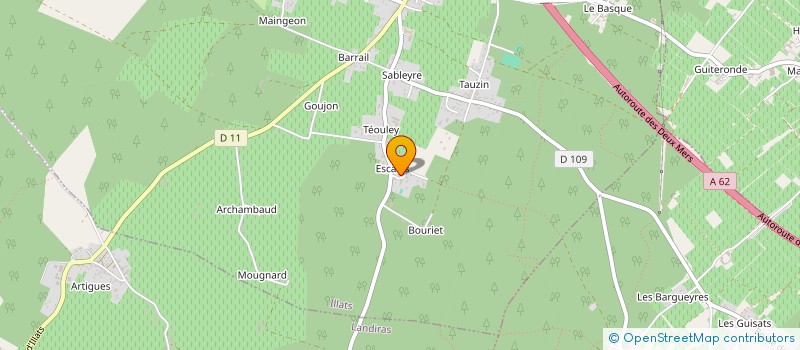 localisation de l'entreprise SCI COMMARQUE  ILLATS