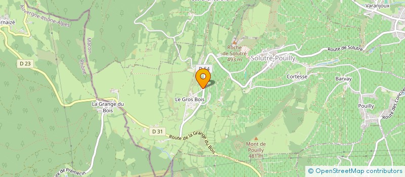 localisation de l'entreprise SCI COMME DES FRERES  SOLUTRE-POUILLY