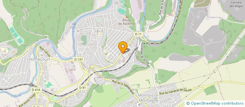 localisation de l'entreprise SCI COMME SA  JOEUF