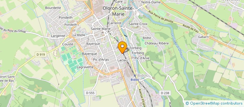 localisation de l'entreprise SCI COMMENGES  OLORON-SAINTE-MARIE