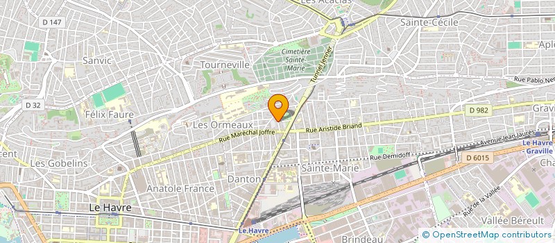 localisation de l'entreprise SCI COMMERCE CAUCRIAUVILLE à LE HAVRE