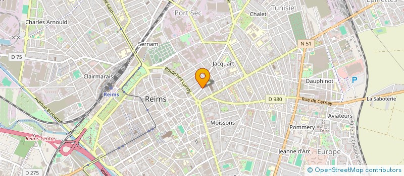 localisation de l'entreprise SCI COMMERCES  REIMS