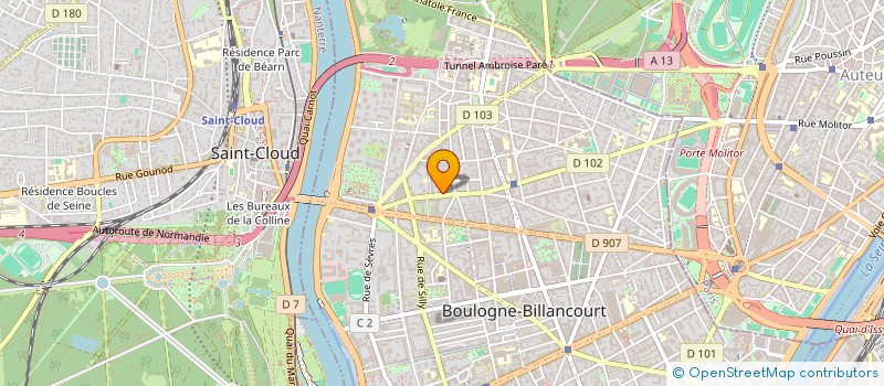 localisation de l'entreprise SCI COMMERCES DEMAIN  BOULOGNE-BILLANCOURT