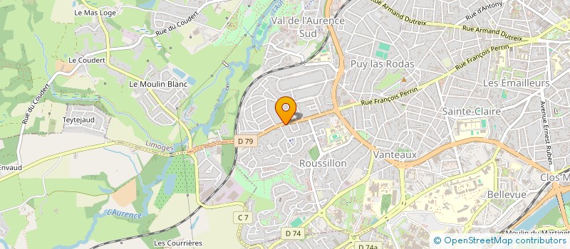 localisation de l'entreprise SCI COMMODORE  LIMOGES