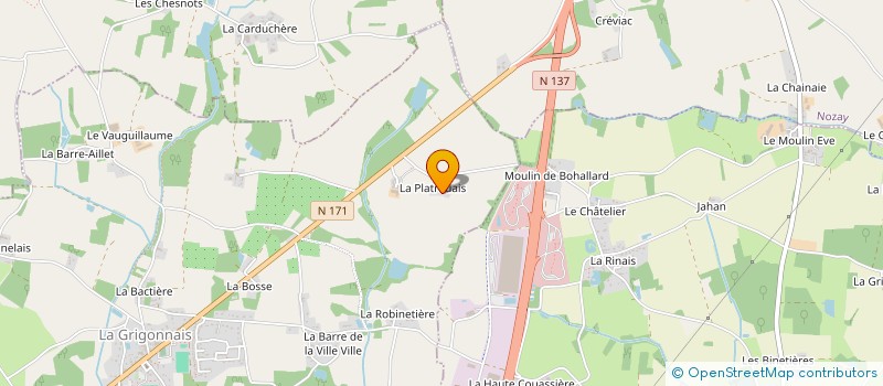 localisation de l'entreprise SCI COMMUN DES LA PLATROUAIS  LA GRIGONNAIS