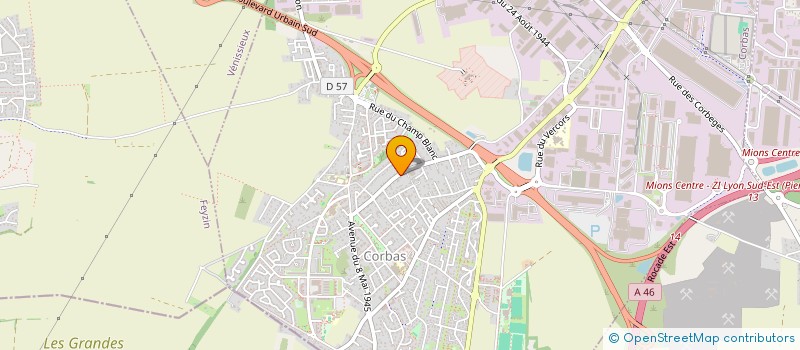 localisation de l'entreprise SCI COMMUNAY à CORBAS