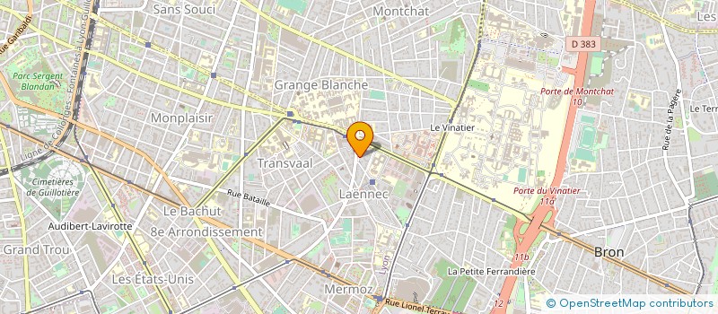 localisation de l'entreprise SCI COMMUNE  BRON