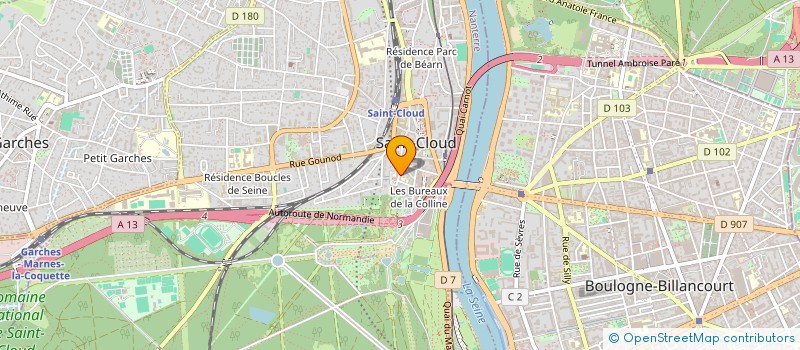 localisation de l'entreprise SCI COMMUNIO à SAINT-CLOUD