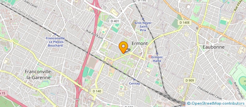 localisation de l'entreprise SCI COMMUNOZ à ERMONT