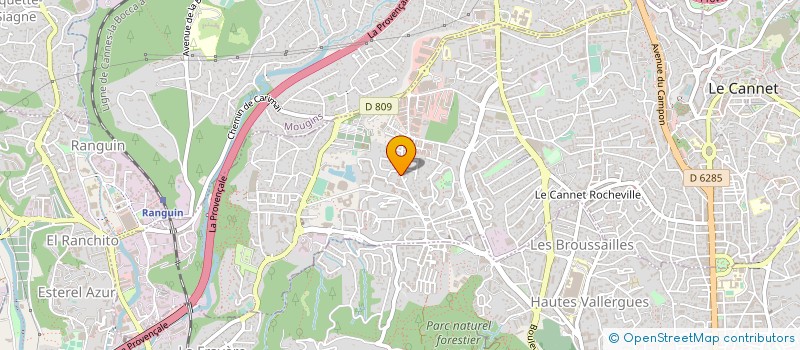 localisation de l'entreprise SCI COMO à LE CANNET