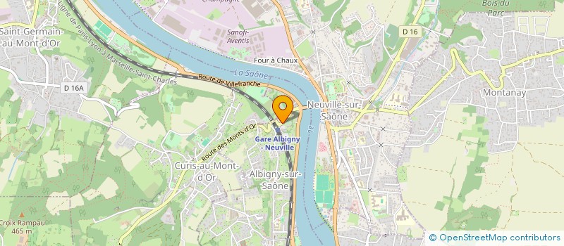 localisation de l'entreprise SCI COMO  ALBIGNY-SUR-SAONE