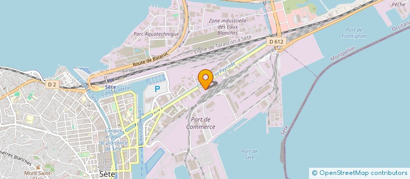 localisation de l'entreprise SCI COMOLIVE  SETE