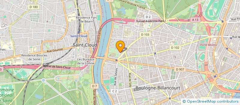 localisation de l'entreprise SCI COMPAGNIE D'INVESTISSEMENT GABIN à BOULOGNE-BILLANCOURT