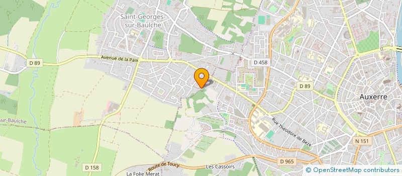 localisation de l'entreprise SCI COMPAGNIE DES MURS  SAINT-GEORGES-SUR-BAULCHE