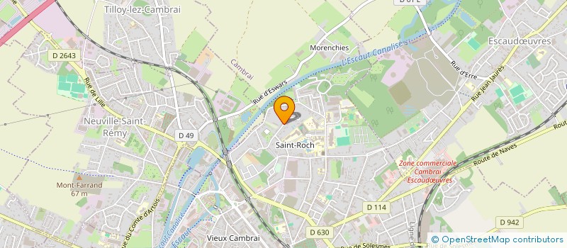 localisation de l'entreprise SCI COMPAGNIE IMMOBILIERE GAMBIEZ à CAMBRAI