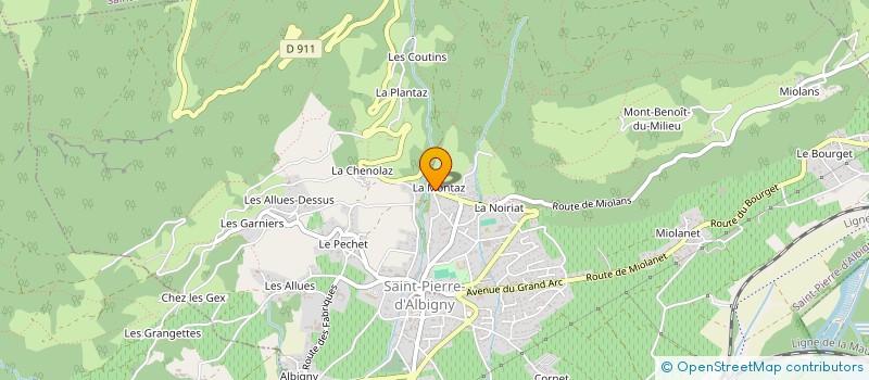 localisation de l'entreprise SCI COMPAGNIE PBM  SAINT-PIERRE-D ALBIGNY