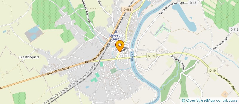 localisation de l'entreprise SCI COMPAYRE-LA MOULINE à LISLE-SUR-TARN