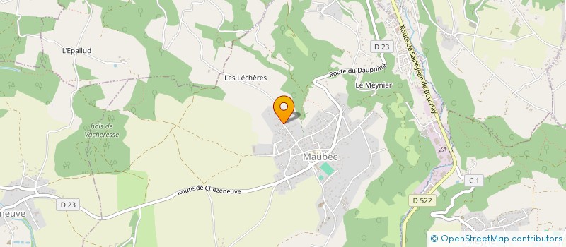 localisation de l'entreprise SCI COMPETENCES  MAUBEC