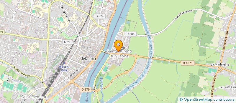 localisation de l'entreprise SCI COMPOT  SAINT-LAURENT-SUR-SAONE