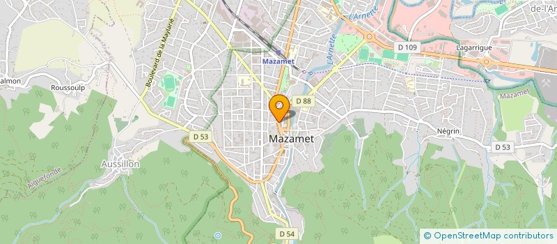 localisation de l'entreprise SCI COMPTOIR DES LUNETIERS  MAZAMET