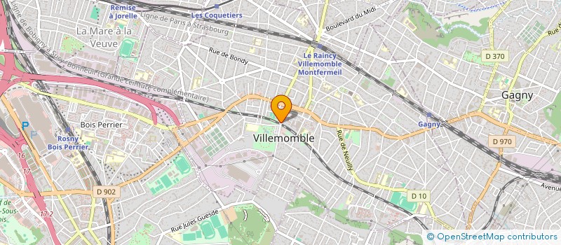 localisation de l'entreprise SCI COMPUBAT  VILLEMOMBLE
