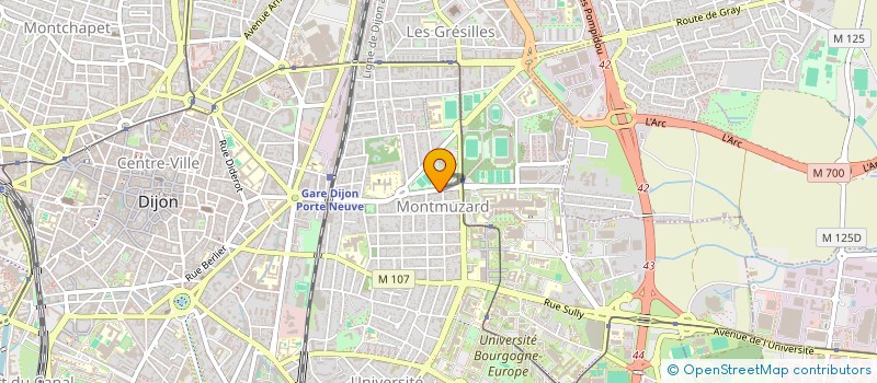 localisation de l'entreprise SCI COMTE 33 à DIJON