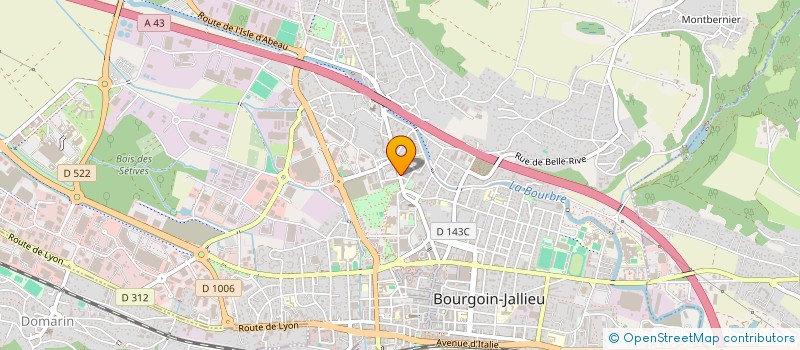 localisation de l'entreprise SCI COMTE  BOURGOIN-JALLIEU