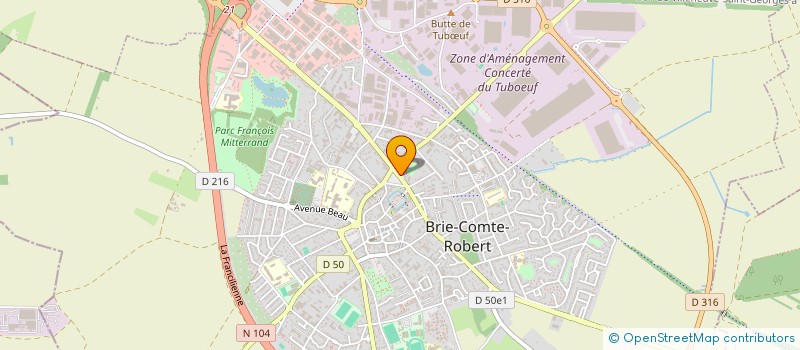 localisation de l'entreprise SCI COMTE ROBERT  BRIE-COMTE-ROBERT