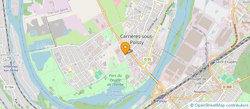 localisation de l'entreprise SCI COMTEC  CARRIERES-SOUS-POISSY