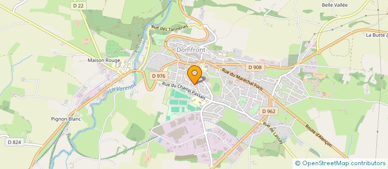 localisation de l'entreprise SCI COMTES D'ARTOIS à DOMFRONT-EN-POIRAIE