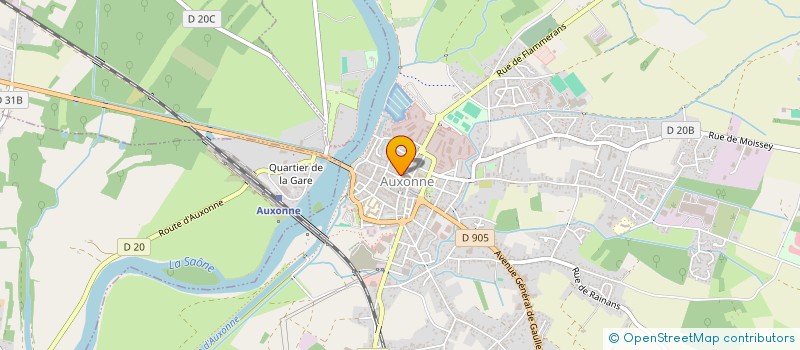 localisation de l'entreprise SCI COMTES DE BERBIS  AUXONNE