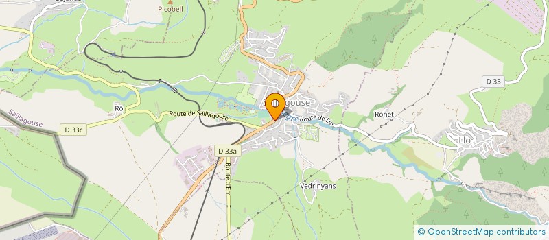 localisation de l'entreprise SCI COMTES DE CERDAGNE  SAILLAGOUSE