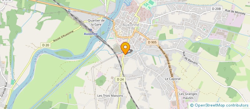 localisation de l'entreprise SCI COMTET  AUXONNE