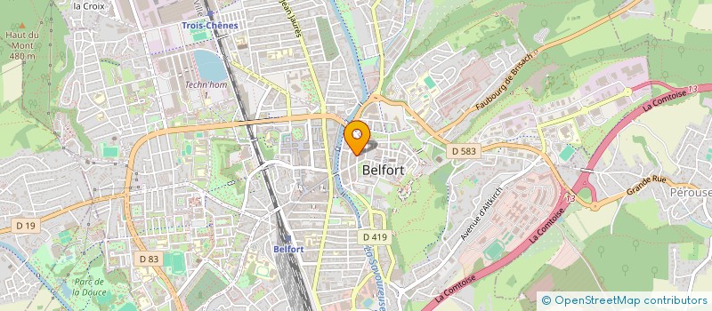 localisation de l'entreprise SCI COMTOISE ET BELFORTAINE DE GESTION à BELFORT