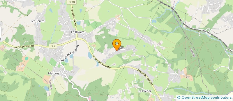 localisation de l'entreprise SCI COMWEET  LENTILLY