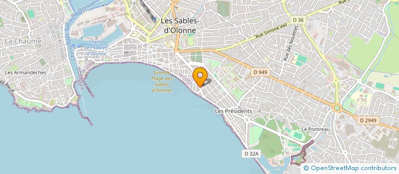 localisation de l'entreprise SCI CONCEPT IMMOBILIER à LES SABLES D'OLONNE