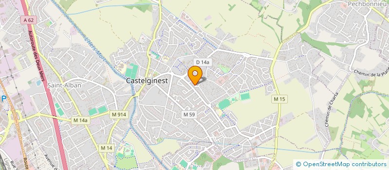 localisation de l'entreprise SCI CONCEPT INVESTISSEMENT  CASTELGINEST